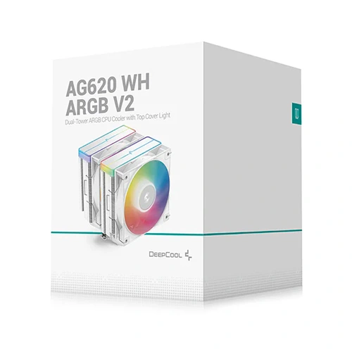 Deepcool AG620 ARGB V2 White 120mm CPU Air Cooler